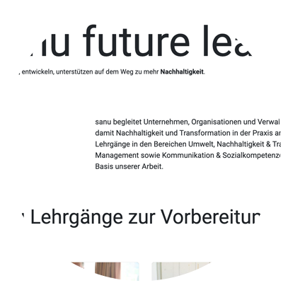 sanu Future Learning, Biel Bienne